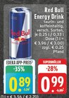 Energy Drink im Angebot bei EDEKA in Meerbusch Energy Drink Angebote von Red Bull bei EDEKA Meerbusch für 0,89 €