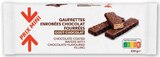Gaufrettes enrobées chocolat fourrées prix mini - Hyper U à Saintes Gaufrettes enrobées chocolat fourrées prix mini en promo chez Hyper U Saintes à 1,55 €