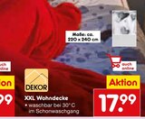 XXL Wohndecke von DEKOR im aktuellen Netto Marken-Discount Prospekt für 17,99 €