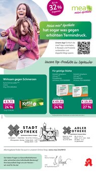 Aktueller mea - meine apotheke Prospekt (Wehr, 4 Seiten zum blättern mea - meine apotheke Prospekt Unsere September-Angebote mit 4 Seiten