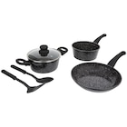 Batterie de cuisine avec ustensiles Ceramic Marble - Action en promo chez Action Batterie de cuisine avec ustensiles Ceramic Marble - Action dans le catalogue Action