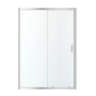 Porte de douche coulissante 2 volets "Beloya" l. 140 cm en verre transparent - Brico Dépôt à Cannes Porte de douche coulissante 2 volets "Beloya" l. 140 cm en verre transparent en promo chez Brico Dépôt Cannes à 259,00 €