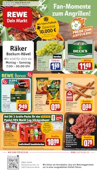 Aktueller REWE Prospekt "Dein Markt" für Hamm Aktueller REWE Prospekt für Hamm mit Seiten