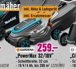 PowerMax 32/18V von Gardena für 259,00 € bei Hornbach im Angebot PowerMax 32/18V von Gardena im aktuellen Hornbach Prospekt