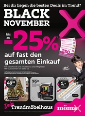 Tannenbaum im mömax Prospekt in Freital Aktueller mömax Prospekt mit Tannenbaum, "BLACK NOVEMBER", Seite 1