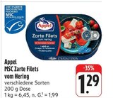 MSC Zarte Filets vom Hering Angebote von Appel bei EDEKA Bamberg für 1,29 €