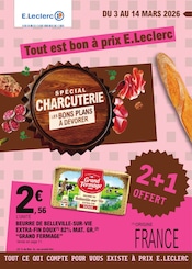 Catalogue E.Leclerc à Sainte-Eulalie cette semaine, valable du 03/03/2026 au 14/03/2026 Prospectus E.Leclerc à Sainte-Eulalie, "Tout est bon à prix E.Leclerc", 48 pages de promos valables du 03/03/2026 au 14/03/2026