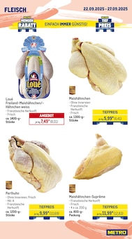 Hähnchen im METRO Prospekt "Wochenangebote SCO + Gewinnspiel + Markets" mit 26 Seiten (Hildesheim)