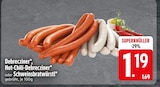 Debrecziner, Hot-Chili-Debrecziner oder Schweinsbratwürstl bei EDEKA im Freilassing Prospekt für 1,19 €