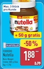 Nutella im Angebot bei ALDI Nord in Wilhelmshaven Nutella Angebote von Ferrero bei ALDI Nord Wilhelmshaven für 1,88 €