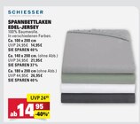 Spannbettlaken Edel-Jersey im Angebot bei E center in Mannheim Spannbettlaken Edel-Jersey Angebote von Schiesser bei E center Mannheim für 14,95 €