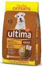 Croquettes au poulet pour petit chien adulte - Ultima en promo chez U Express La Rochelle à 22,86 €