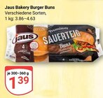 Bakery Burger Buns im Angebot bei GLOBUS in Mannheim Bakery Burger Buns Angebote von Jaus bei GLOBUS Mannheim für 1,39 €