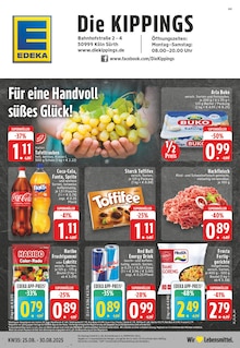 Aktueller EDEKA Prospekt "Aktuelle Angebote" Seite 1 von 24 Seiten für Köln