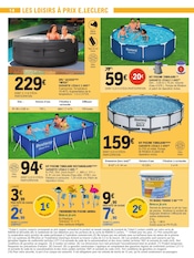 Piscine en promo dans le catalogue E.Leclerc à la page 14