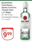 Carta Blanca oder Spiced, Carta Oro, oder Tropical, Razz oder Negra im Angebot bei GLOBUS in Trier Carta Blanca oder Spiced, Carta Oro, oder Tropical, Razz oder Negra Angebote von Bacardí Rum bei GLOBUS Trier für 9,99 €