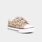 Tennis en toile à scratchs bout renforcé sable fille dans le catalogue La Halle