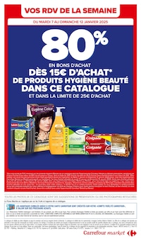 Prospectus Carrefour Market à Beauzelle, "NOUVELLE ANNÉE MEILLEURE PROMO", 56 pages de promos valables du 07/01/2025 au 19/01/2025