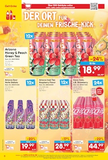 Arizona Eistee Angebot im Netto Marken-Discount Prospekt, gültig von 01.08.2025 bis 31.08.2025 Arizona Eistee Angebot im aktuellen Netto Marken-Discount Prospekt auf Seite 6