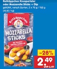Knuspertaler oder Mozzarella Sticks + Dip im Angebot bei Netto Marken-Discount in Reutlingen Knuspertaler oder Mozzarella Sticks + Dip Angebote von Rotkäppchen bei Netto Marken-Discount Reutlingen für 2,49 €