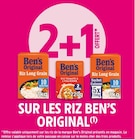 2+1 OFFERT SUR LES RIZ BEN'S ORIGINAL à Intermarché dans Avensan