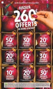 Prospectus Intermarché Contact de la semaine "-50% DE REMISE IMMÉDIATE SUR LE 2ÈME* SUR LES CHOCOLATS CHAMPS-ÉLYSÉES LINDT" avec 2 pages, valide du 25/11/2025 au 07/12/2025 pour Morcenx et alentours