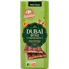 Tablette de Chocolat Dubaï Style - CARREFOUR SENSATION - Carrefour à Trappes Tablette de Chocolat Dubaï Style - CARREFOUR SENSATION en promo chez Carrefour Trappes à 5,49 €