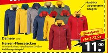 Damen- und Herren-Fleecejacken bei famila Nordost in Detmold Damen- und Herren-Fleecejacken im Angebot bei famila Nordost Detmold für 11,00 €