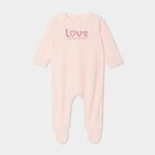 Dors-bien manches longues boutonné rose clair bébé en promo chez La Halle Dors-bien manches longues boutonné rose clair bébé dans le catalogue La Halle