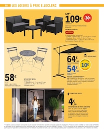 Prix et réduction Parasol dans le prospectus E.Leclerc en cours Offre Parasol dans le catalogue E.Leclerc du moment à la page 10