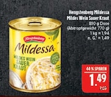 Mildessa Mildes Wein Sauer Kraut Angebote von Hengstenberg bei Marktkauf Nürnberg für 1,49 €