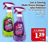 Multi Power Reiniger oder Fettlöser Angebote von Gut & Günstig bei Marktkauf Altenburg für 1,29 €