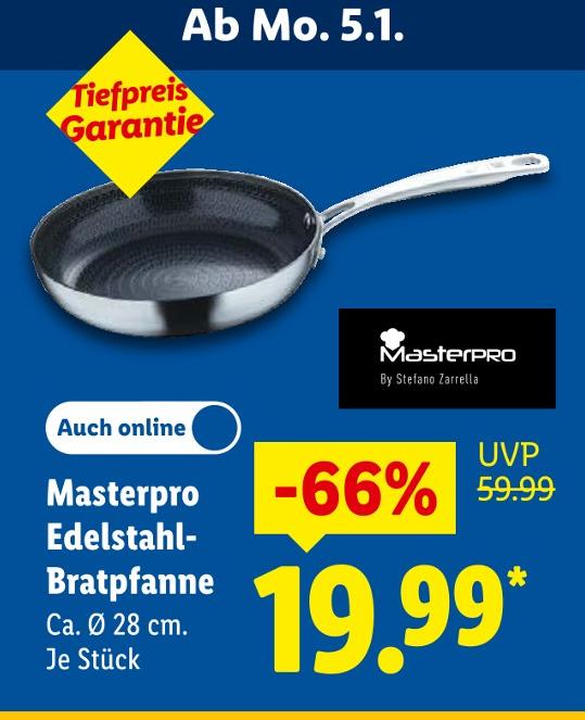 Edelstahl-Bratpfanne