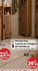 Meuble bas 1 porte et 1 étagère en promo chez Maxi Bazar Meuble bas 1 porte et 1 étagère dans le catalogue Maxi Bazar