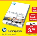 Home&Office Kopierpapier im Angebot bei Zimmermann in Bremerhaven Home&Office Kopierpapier Angebote von HP bei Zimmermann Bremerhaven für 3,97 €