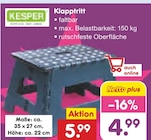 Klapptritt im Netto Marken-Discount Prospekt Klapptritt von Kesper im aktuellen Netto Marken-Discount Prospekt für 4,99 €