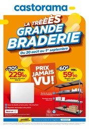 Catalogue Bricolage Castorama en cours à Izeure et alentours, "LA TRÈÈÈS GRANDE BRADERIE", 16 pages, 20/08/2025 - 01/09/2025