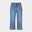 Jean flare poches plaquées denim double stone fille en promo chez La Halle Jean flare poches plaquées denim double stone fille dans le catalogue La Halle