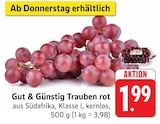 Trauben rot bei E center im Prospekt "" für 1,99 €