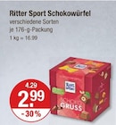 Schokowürfel im V-Markt Prospekt Schokowürfel von Ritter Sport im aktuellen V-Markt Prospekt für 2,99 €