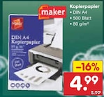 Kopierpapier im Angebot bei Netto Marken-Discount in Osnabrück Kopierpapier Angebote von maker bei Netto Marken-Discount Osnabrück für 4,99 €