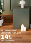 Lampe à poser Lito blanche H. 24,5 cm - But Lampe à poser Lito blanche H. 24,5 cm à 14,99 € dans le catalogue But