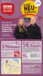 REWE Prospekt für Hamburg mit 32 Seiten REWE Prospekt "Dein Markt" für Hamburg, 32 Seiten, 12.05.2025 - 17.05.2025