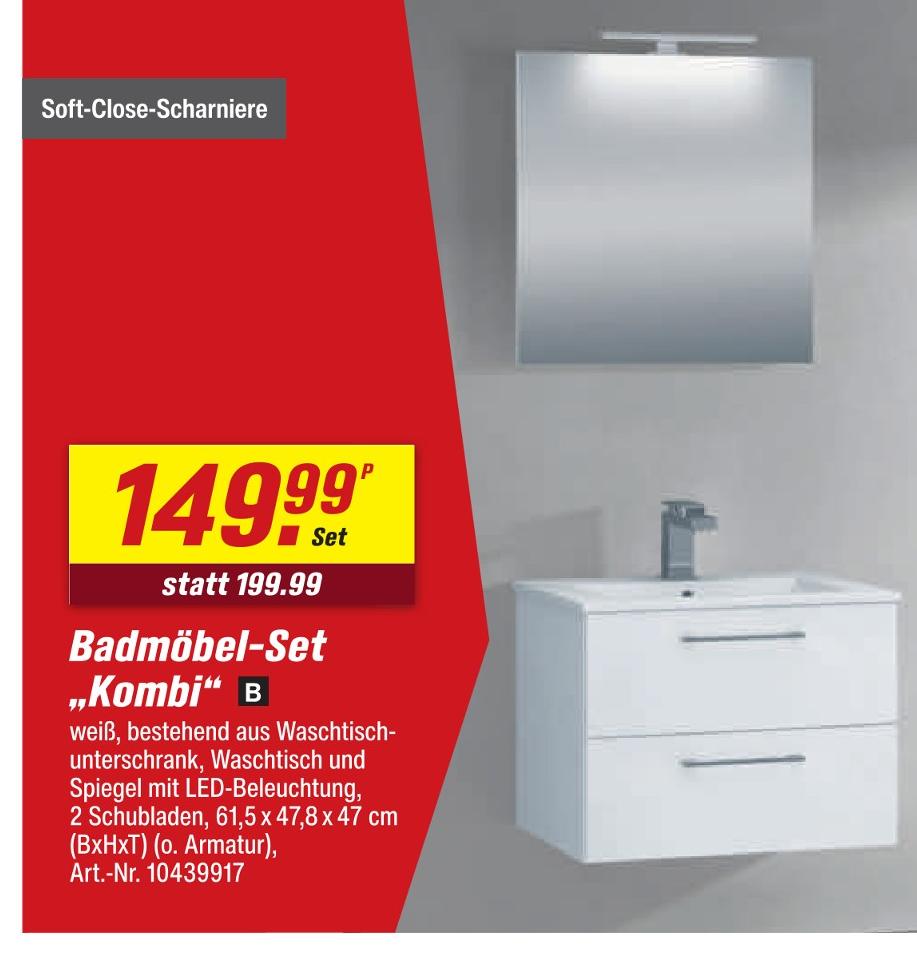 Badmöbel-Set „Kombi“ Angebote bei toom Baumarkt Gummersbach für 149,99 €