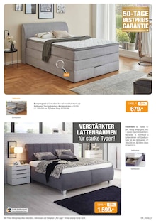 Bett im Opti-Wohnwelt Prospekt "Dein trendiges Möbelhaus" mit 36 Seiten (Bremerhaven)