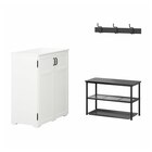 Flur-Set, 4-tlg. weiß/schwarz Angebote von GREÅKER / NIPÅSEN bei IKEA Erkelenz für 208,97 €