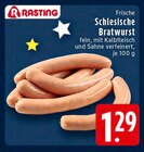 Schlesische Bratwurst im Angebot bei EDEKA in Ahlen Schlesische Bratwurst Angebote von Rasting bei EDEKA Ahlen für 1,29 €