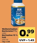 Kochcreme von Weihenstephan für 0,99 € bei Netto mit dem Scottie im Angebot Kochcreme von Weihenstephan im aktuellen Netto mit dem Scottie Prospekt