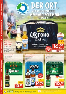 Bier im Netto Marken-Discount Prospekt "DER ORT, AN DEM DU IMMER AUSGEZEICHNETE PREISE FINDEST." mit 6 Seiten (Frechen)