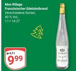 Französischer Edelobstbrand im Angebot bei GLOBUS in Völklingen Französischer Edelobstbrand Angebote von Mon Rillage bei GLOBUS Völklingen für 9,99 €